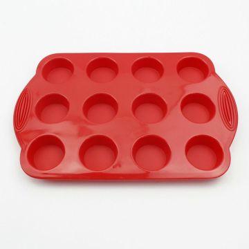 Moule à petit gâteau en silicone antiadhésif pour petit gâteau, 6 tasses