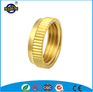 Risen supplier 1/2 inch Brazil round nut brass fittings