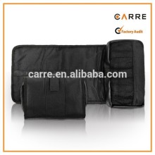 roll up nail polish kits black leather manicure tool pouch