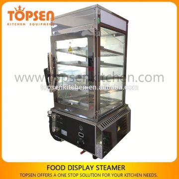 Stainless steel rectangular food display steamer, hot food display steamer, food display steamer price from China