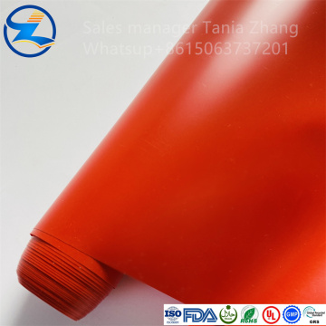 Material de envasado de película PVC rojo personalizable