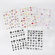 Laser Nail Art Full Stickers with Stones