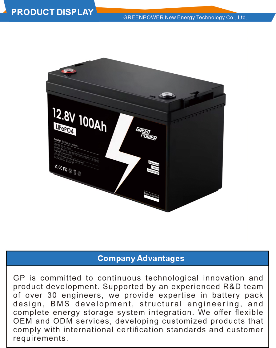 015-0-GP-12v-100ah-lifepo4-bateria de ciclo profundo 015-0-GP-12v-100ah-lifepo4-deep-cycle-battery