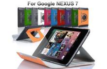 Shock Proof Leather Google Nexus Tablet Covers 360 Rotation