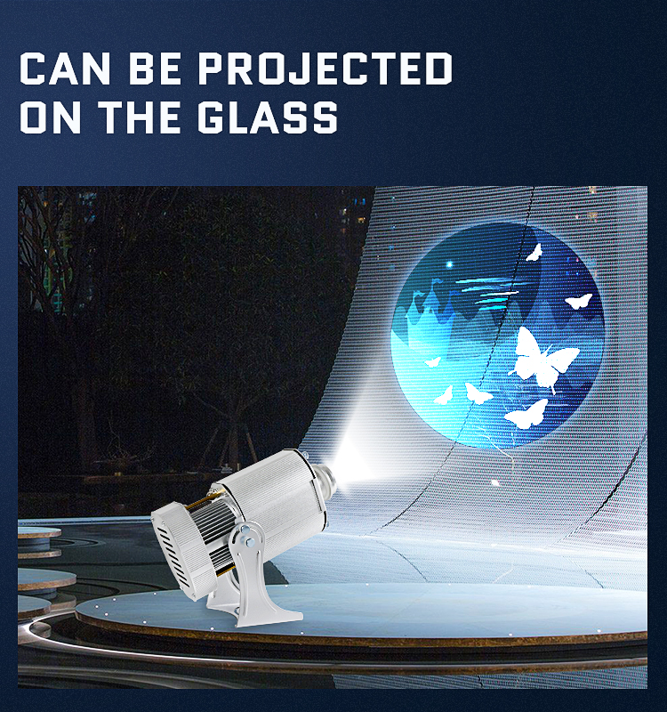 Outdoor Christmas Projector 80 Watt Logo Projector Led Rotating Advertising Gobo Projector Lights