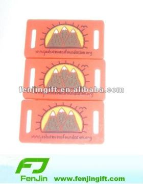 customized pvc rubber shoe lace charm