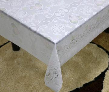 gold Printed pvc lace tablecloth by roll