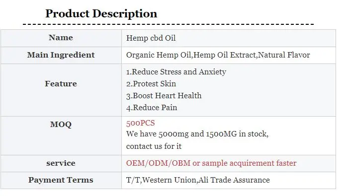 Private Label Hemp Seed Extract Oil - 5000 Mg for Anxiety Relieving Anxiety and Stress