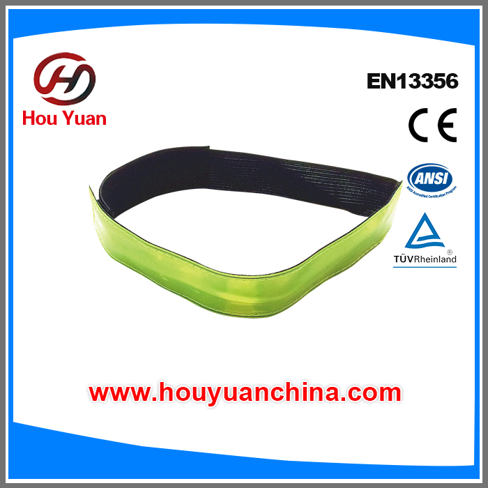 Reflective Armband with Led , 16pcs light and mesh material, Rosh and Recycle Standard, led light lasting over 120 hours,EN13356