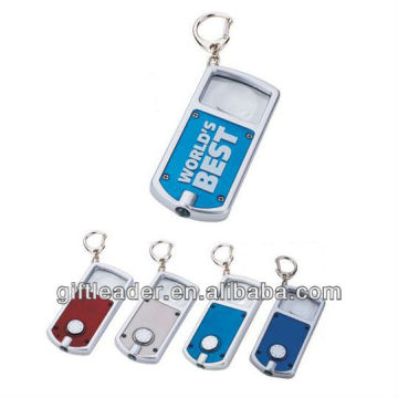 Promotional LED Magnifier Keychain Light