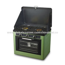 AGA Certificate Approved Camping Stove with Shiny Brass Burner and Oven Thermometer