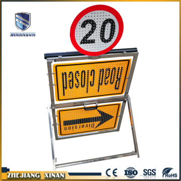 arrow traffic light flash control foldable warning board