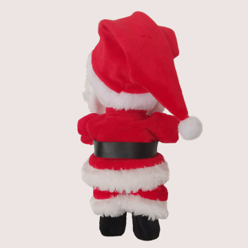 30CM MUSICAL SANTA CLAUS XMAS DECORATION BATTERY OPERATED