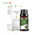 ฉลากส่วนตัว clary sage น้ำมันหอมระเหย 10 มล. สำหรับการนวด