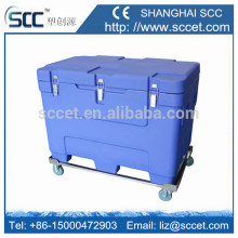PU insulated Dry ice cooler bin, chilly bin for dry ice for storing dry ice