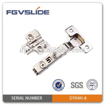 105 degree clip on nickel plated hydraulic cabinet hinge