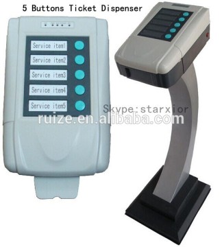 service call button Queue System/mini touch screen ticket dispenser customer queue management system/queue machine /queue kiosk