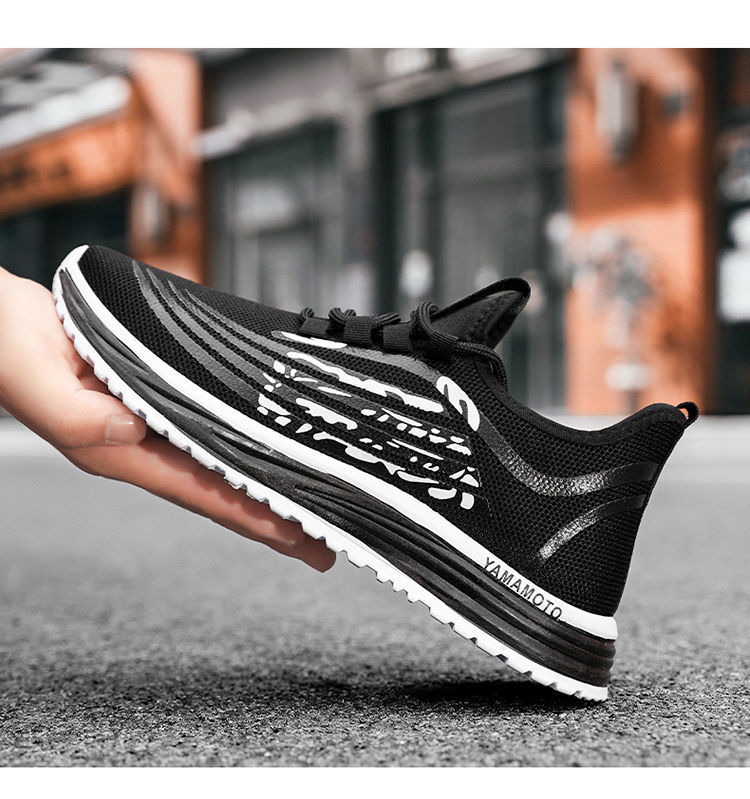 2021 fashion men fashion running footwear men's youth soft soled mesh sports shoes