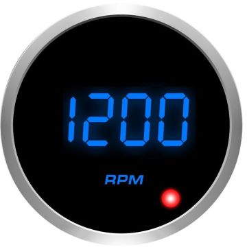 52mm Red Blue LED Display Car Digital Tachometer