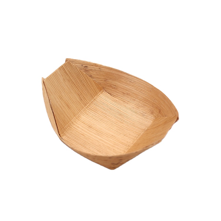 Natural Food Container Novel Disposable Palm Leaf Plate Bamboo Plate Areca Leaf Plates