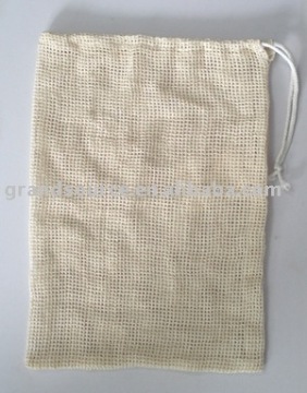 cotton mesh bag/drawstring bag/shopping bag