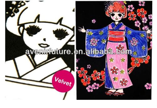 Coloring Velvet Set for Boys/Girls - Kids Activity (OEM also Welcome)