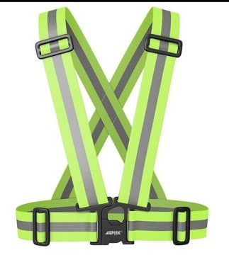 adjustable motorcycle warning reflective belt