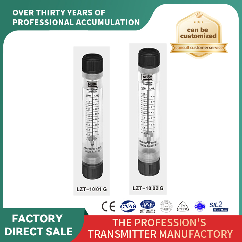 Debitmetru cu tub acrilic cu rotametru de tip conductă