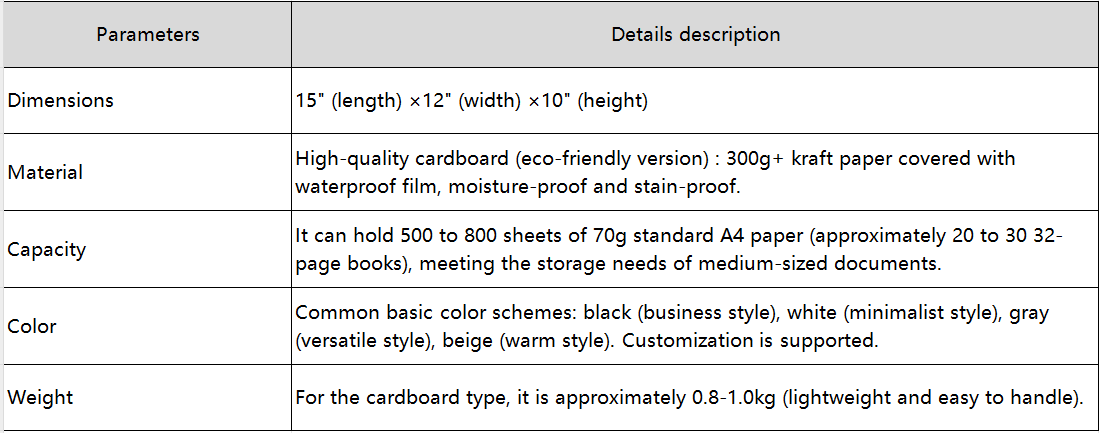 cardboard file carton box