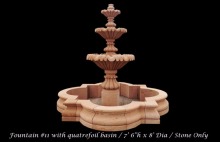 four tiers fountain home decor stone garden cantera stone fountains