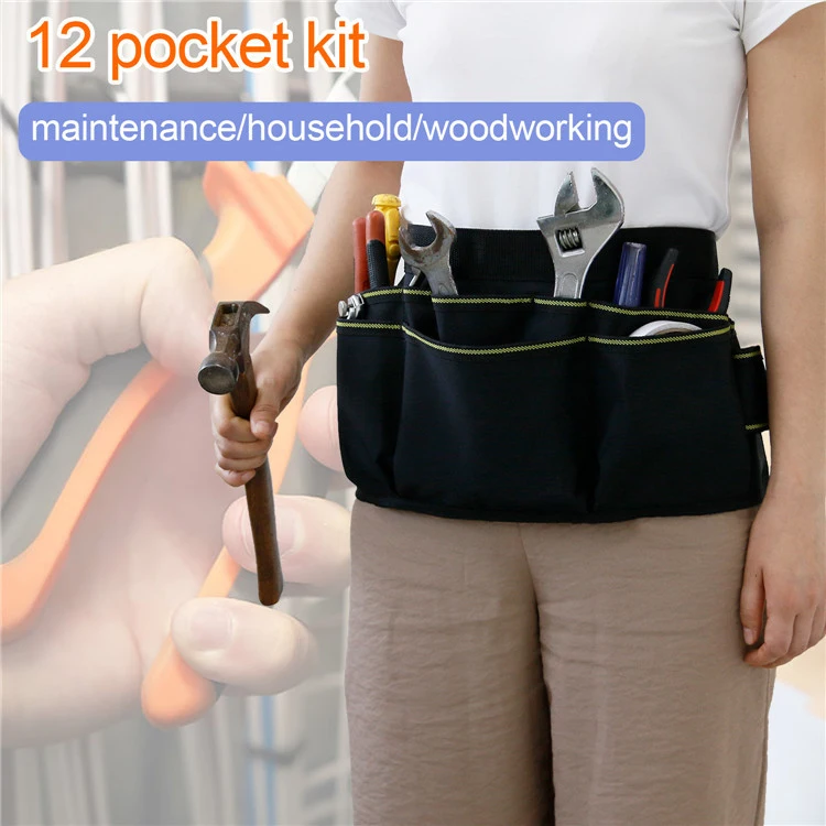 Multi-Pocket Convenient and Adjustable Maintenance Tool Belt Bag Tool Bag