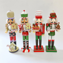 2024 Wooden Figurines, Soldier Nutcracker Toys, Christmas Tree Decorations & Home Supplies