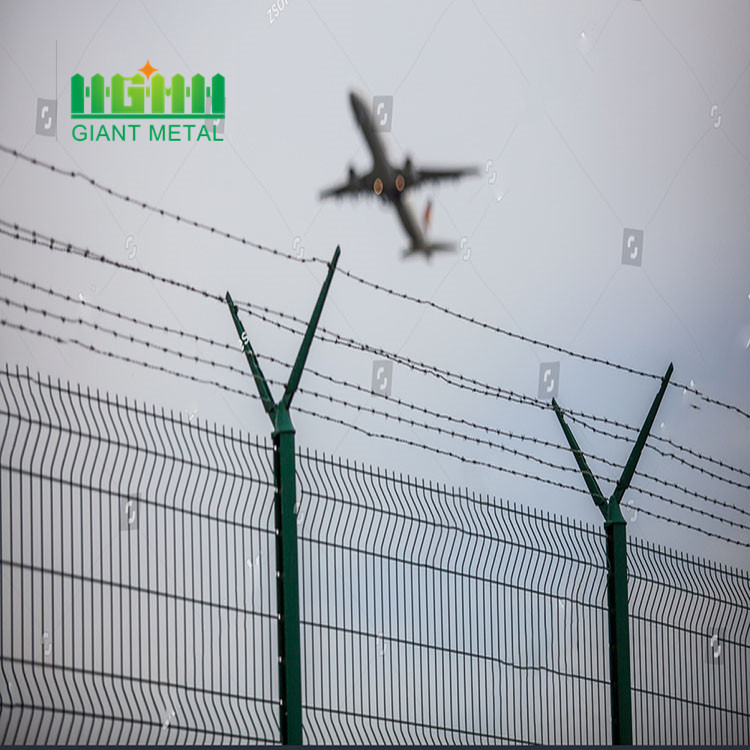 Security welded airport fence