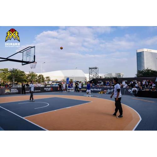 FIBA 3x3 offizielle Gerichtsfliesen Basketballboden
