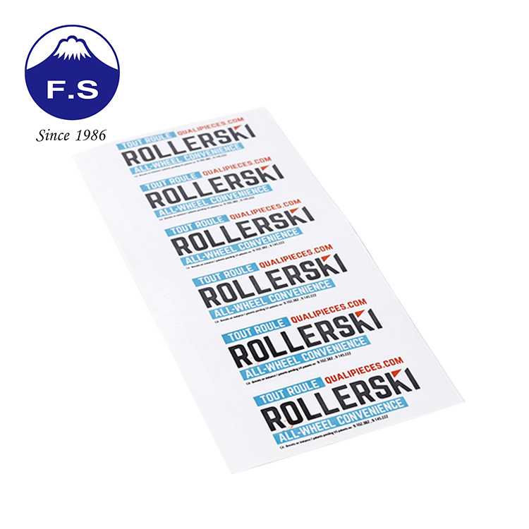 Customized Logo Pvc Rectangle Label Waterproof Sticker