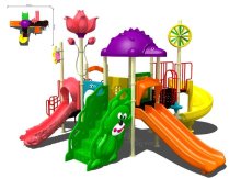 Lldpe Plastic Steel Recreation Child Outdoor Playground Equipment For Park