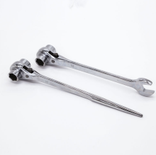 Nickel Double Head Scaffold Ratchet Wrench