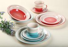 Stoneware 20 Piece Hand-painted Dinner Set