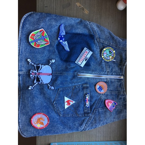 Appliques Flag Patches Vest Jacket thêu