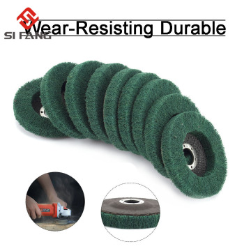 4.5" 115mm Nylon Fiber Flap Polishing Wheel Disc 180 Grit For Angle Grinder For Wood Metal Buffing