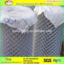 Diamond wire mesh for construction ,electric galvanized chain link fencing