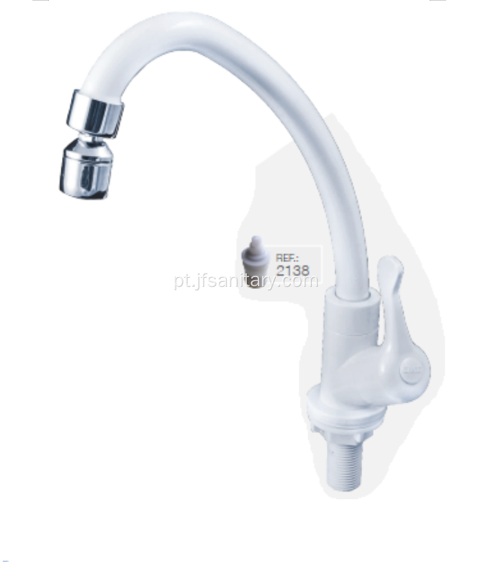 Long Gooseneck Swivel ABS White Sink Torn