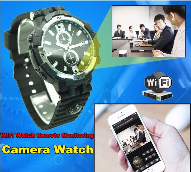 Mini DVR WiFi Smart Remote Control HD 720p Hidden Watch Camera Camcorder