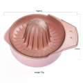 プラスチックレモンライム絞り器手動柑橘類プレスジューサー