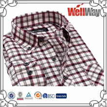 2016 new design Spring Casual Plaid Shirts Long Sleeve Brushed flannel collar dress shirts