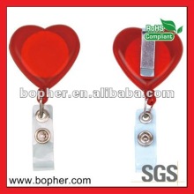plastic retractable badge reel clip holder