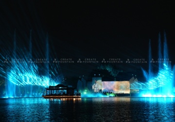 Floating Water Fountain for Lake