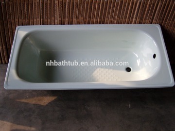 enameled steel bathtub