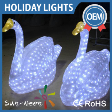 LED decorative home accents holiday led swan lights for sale