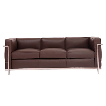 Le Corbusier LC2 sofa 3 seater na katad